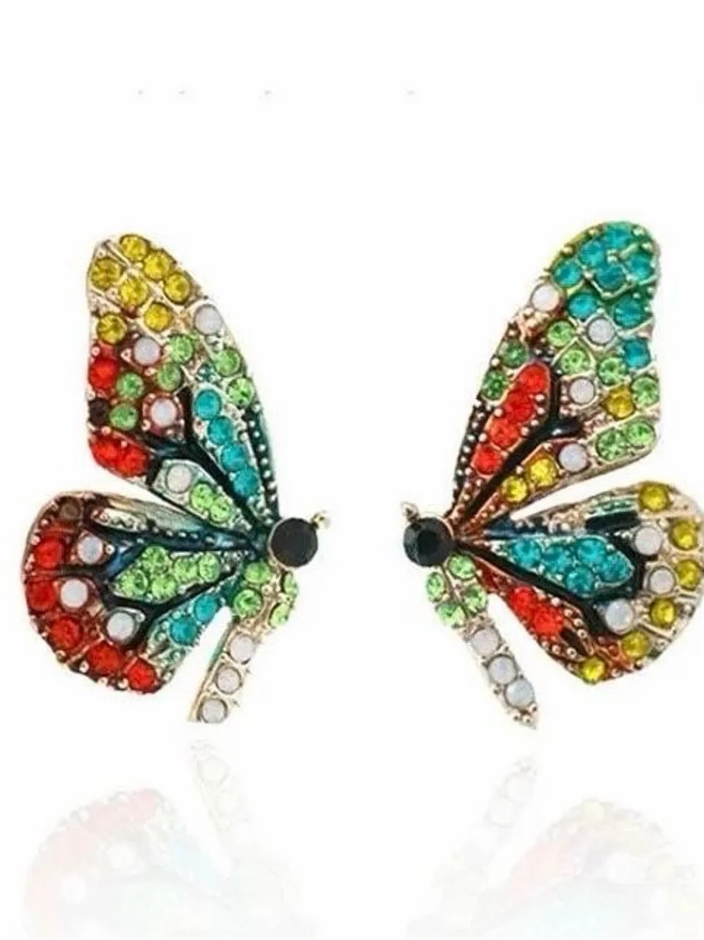 🍒3/$30 New Crystal Butterfly Earrings